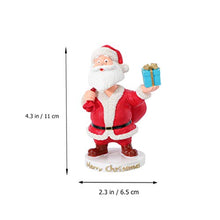Load image into Gallery viewer, BESPORTBLE 2Pcs Christmas Santa Claus Statue Dashboard Bobblehead Merry Christmas Bobblehead Shaking Head Doll Toy Holiday Party Favor
