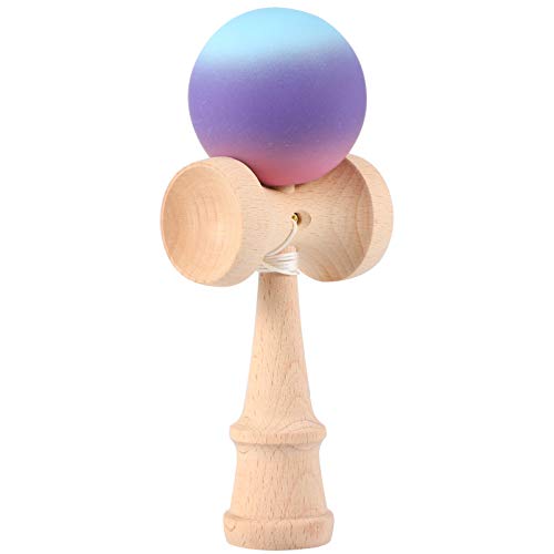 BESPORTBLE Kendama Wood Toy Mini Wood Catch Ball Cup and Ball Game Hand Eye Coordination Ball Catching Cup Toy for Children Kids Blue