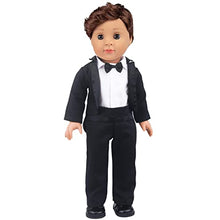 Load image into Gallery viewer, ZITA ELEMENT 18 Inch Boy Doll Clothes Suit Set and Shoes - 4 Items Fashion Tuxedo Suit Outfit Included 1 Jacket, 1 Pants, 1 Shoes and 1 Shirt
