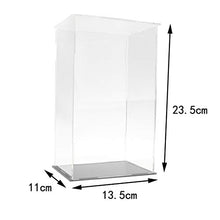Load image into Gallery viewer, lahomia Transparent Acrylic Display Case Plush Dolls Protection Storage Case Boxes - Clear, 13.5x11x23.5cm
