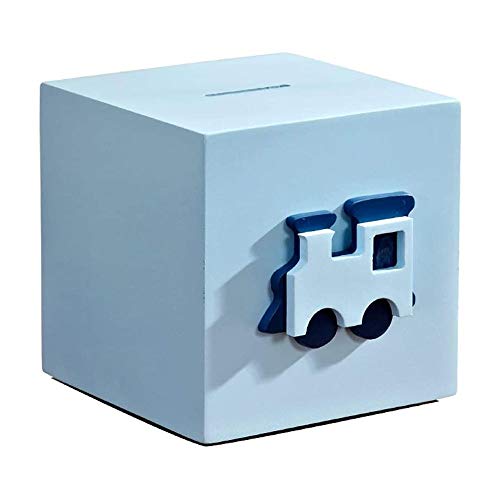 Qin Paper Money Coin Dual-use Coin Piggy Bank for Coins (Blue) ( Color : E )