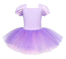 Load image into Gallery viewer, WonderBabe Rapunzel Costume for Girls Princess Ballet Tutu Dress Fancy Dance Wear Ballerina Costume with Dance Skirt Ballerina Dress 5-6 Years/Purple
