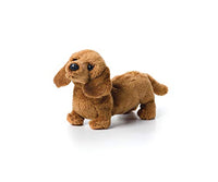 DEMDACO Light Brown Dachshund Children's Plush Beanbag Stuffed Animal Toy