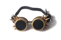 OMG_Shop Rustic Steampunk Goggles Cosplay Festival Goth Vintage Goggles(Bronze)