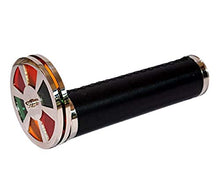 Load image into Gallery viewer, Brass and Leather 9&quot; Wheel Kaleidoscope Good Collectible Decorative
