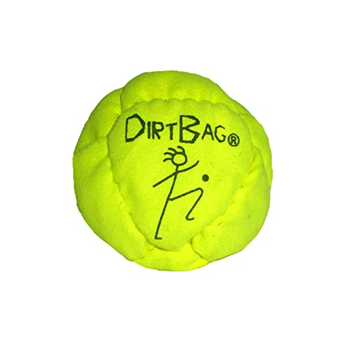 Dirtbag Classic Footbag Hacky Sack, Handmade, Pro-Grade Durability, Premium Quality, Original Design, Fluorescent Yellow.
