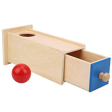 Load image into Gallery viewer, Oreilet Baby Wooden Ball Box, Ball Box Toy, Imbucare Box, for Children Home Kinderparten Kids(Ball Rectangular Drawer, Blue)
