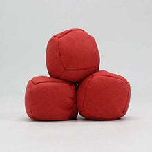 Load image into Gallery viewer, Zeekio Thud Juggling Ball Set - Lightweight 90g Beanbag Ball - Super Soft - Set of Three (3) (Red)

