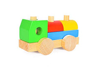 Load image into Gallery viewer, Wooden Block Mini Round Truck Construction Vehicle Educational Truck Toy for Home Learning Kindergarten Motor Skills, Imagination Development Puzzles Toys Preschool Children Toy Set for Kids Age 3+
