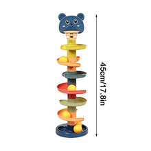Load image into Gallery viewer, Super Spiral Tower - Toddlers Ball Drop and Roll Activity Toy, Colorful Ramps,Baby Development Educational Toys for Kids Ages 1 Year Old and Up (B)
