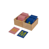 Tiger Montessori Toys for 3 Year Old Language Learning Materials for Children Lower and Capital Case Sandpaper Letters