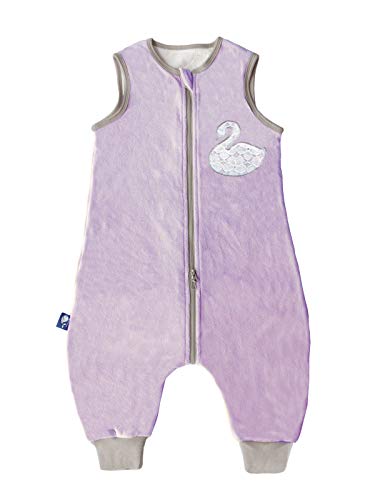 ililmmoe Baby Sleep Sack Winter Warm Infant Walk Sleep Bag with Legs Wearable Blankets Infant Pajamas 6months-4Years Purple/S