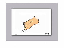 Load image into Gallery viewer, Body Parts Flash Cards for Preschoolers, Toddlers, Kids, and Adults - Vocabulary Picture Flashcards with Teaching Activities
