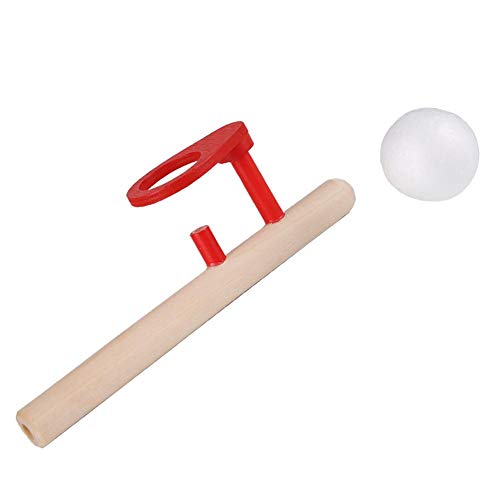 Ball Blow Toy, Classic Wooden Blow Toy, Educational Wooden Ball Blow Toy, Non-Toxic Interesting for Children Kids
