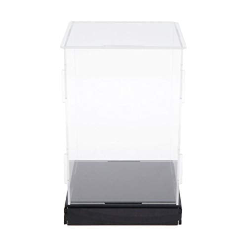 NC Clear Acrylic Display Case Countertop Box Organizer Stand Dustproof Showcase for Action Figures, Toys, Collectibles - 20x20x35cm