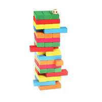 Fxxti Wooden Blocks Toppling and Tumbling Games Challenges Your Skills in Adult Kids Puzzle Exercises Thinking Ability Classic Block Stacking Board Game
