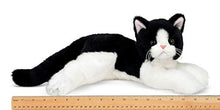 Load image into Gallery viewer, Bearington Domino Plush Stuffed Animal Black And White Tuxedo Cat, Kitten 15â?
