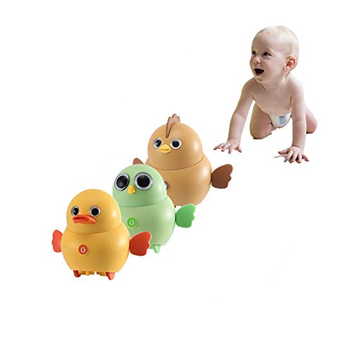 Electronic Interactive Toy Chicken for Kids Walking Swinging Chicken for Kids Magnetic Moving Toy Chicks Swing Team Lovely Rocking Electric Animal Toys Set Gift Toy for Kids Children, 3 PCS