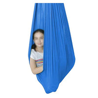 XMSM Indoor Therapy Swing for Kids, (Hardware Included) Snuggle Cuddle Hammock for Children with Autism, ADHD, Aspergers, Sensory Integration (Color : Blue, Size : 150x280cm/59x110in)
