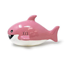 Load image into Gallery viewer, Isaac Jacobs Ceramic Shark Money Bank, Fish Piggy Bank, Ocean or Sea Themed Decoration, Baby Shark, Boys or Girls Room Decor, Kids Cartoon Coin Bank, Fun Gift for Children, Girls (Pink)
