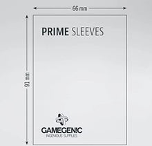 Load image into Gallery viewer, Prime Double Sleeving Pack 100 | Card Sleeving Pack Includes 100 Prime Sleeves &amp; 100 Inner Sleeves | Double-Sleeved Card Protection | Protects up to 100 Standard Gaming Cards | Made by Gamegenic
