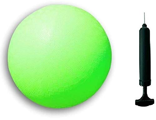 Toys+ 8.5 Inch Colorful Playground Ball + Pump (Green)