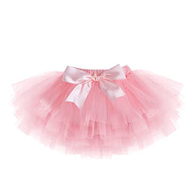 Load image into Gallery viewer, Baby Girls First Birthday Party Outfit Tutu Cake Smash Crown Ruffle Tulle Skirt Set Wild One W/Headband Princess Dress Costume for Photo Shoot Gold Pink-1/2 Birthday 6M
