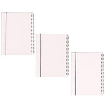 Load image into Gallery viewer, NUOBESTY A6 Memo Notebooks 3pcs, 14.8x10.5x1cm Translucent Cover Mini Daily Diary Notepad Notebook Portable Coil A6 Side-Spiral Vintage Travel Journal for School Students Girls

