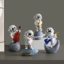 Load image into Gallery viewer, Ceramic Joe Astronaut Band Desktop Toys Home Office Car Decoration Creative Astronaut Dolls (Rocket - Gold)
