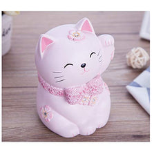 Load image into Gallery viewer, YBYB Money Box Piggy Bank Lovely Style Stereoscopic Piggy Bank Cat Coin Money Box Figurines Home Decor Piggy Bank Coin Bank Gift for Kids Piggy Bank (Color : Pink, Size : 3.95.5in)
