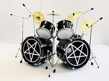 Load image into Gallery viewer, Fan Merch Motley Crue Tommy Lee Shout at The Devil Pentacle Drum Kit 1:4 Scale Replica Drum Kit Model
