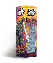 Load image into Gallery viewer, USAOPOLY Jenga: Godzilla Extreme Edition | Based on Classic Monster Movie Franchise Godzilla | Collectible Jenga Game | Unique Gameplay Featuring Movable Godzilla Piece
