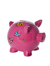Load image into Gallery viewer, Mousehouse Gifts Large Big Pink Pig Money Box Toy Coin Savings Piggy Bank with Hearts for Kids Adults Children Present Gift for Girls

