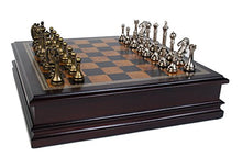 Load image into Gallery viewer, Classic Game Collection Metal Chess Set with Deluxe Wood Board and Storage - 2.5&quot; King
