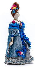Load image into Gallery viewer, Russian Girl Hand Made Porcelain Doll in a 19th Century Dress with a Fan- 11 Inches
