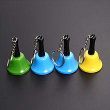 Load image into Gallery viewer, NUOBESTY 4pcs Christmas Handbell Mini Metal Hand Bell with Key Chain Decorative Bells Educational Toy Table Bells
