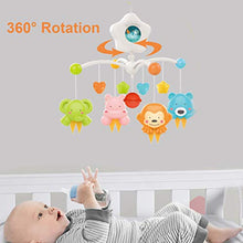 Load image into Gallery viewer, Baby Crib Mobile with Projrctor and Relaxing Music, Hanging Rotating Animals Rattles Nursery Gift Toy for Newborn 0-24 Months Boys and Girls Sleep
