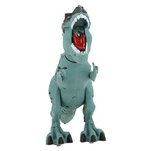 Load image into Gallery viewer, OhhGo Electric Dinosaur Figures Intelligent Music Light Walking Spray Animals Model Kid Novelty Gift Toys(Blue )
