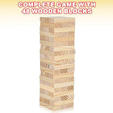 Load image into Gallery viewer, ArtCreativity Mini Wooden Tower Game, Wood Tumbling Blocks Set with 48 Pieces, Fun Indoor Game Night Games for Kids, Adults and House Parties, Development Toys for Children, Great Gift Idea
