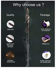 Load image into Gallery viewer, PEIYU Wizard Wand and Witch Magic Wand Cosplay Wand with Steel Core Costume Accessories for Christmas Halloween Birthday Party Favors with Medal and Gift Box
