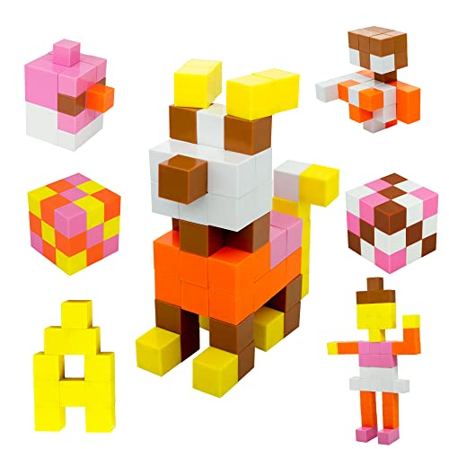 Teentumn Magnetic Building Blocks, 77 Pcs Puzzle Cube Building Toys, Educational Sets Learning & Development Toys Magnet Cubes