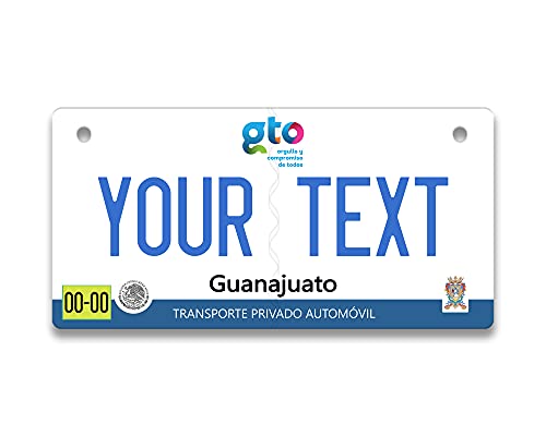 BRGiftShop Personalized Custom Name Mexico Guanajuato 3x6 inches Bicycle Bike Stroller Children's Toy Car License Plate Tag