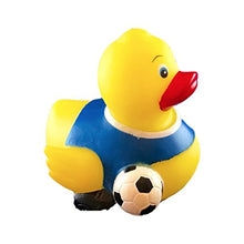 Load image into Gallery viewer, DUCKY CITY 3&quot; Soccer Rubber Duck [Sealed Hole, No Mildew] - Baby Safe Bathtub Bathing Toy
