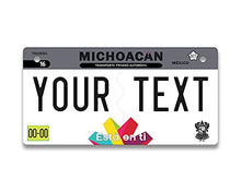 Load image into Gallery viewer, BRGiftShop Personalized Custom Name Mexico Michoacn 3x6 inches Bicycle Bike Stroller Children&#39;s Toy Car License Plate Tag
