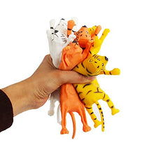 Load image into Gallery viewer, TOUMENY Squeeze Toys Simulation Animal Tiger Pulling Toys Pressure Stress Reliever Sensory Squeezing Balls Hand Grip Pressure Toy for Home Office School for Decompress Calm Focus ADHD OCD Anxiety
