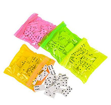 Load image into Gallery viewer, DollarItemDirect 1 inch 0.125 inches Dominoes in Neon Bag, Case of 216
