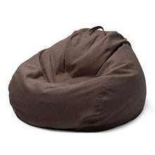 Load image into Gallery viewer, FBKPHSS Bean Bag Chair Cover(No Filler), Simplicity Soft Lazy Sofa Cover with Zipper and Handle Comfortable and Breathable for Organize Toys and Clothes,Brown,35.4&quot; 43.3&quot;
