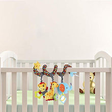 Load image into Gallery viewer, Gefemini Cartoon Hanging Spiral Toys for Cradle Baby Wrap Around Spiral Pram Toy Car Seat Toy Development Toy
