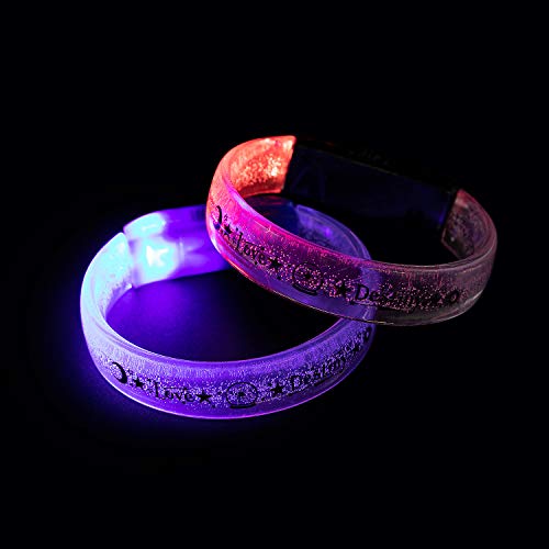 LED Light-Up Fortune Teller Bracelets - Jewelry - 12 Pieces