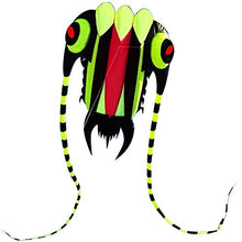 Load image into Gallery viewer, HENGDA KITE-Large Easy Flyer Soft Kite for Kids-Colorful Trilobite-It&#39;s Big! 30 Inches Wide with Two 130 Inches Long Tails-Perfect for Beach or Park (Green)
